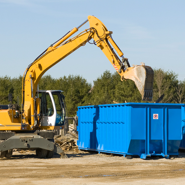 what are the rental fees for a residential dumpster in Middle Grove